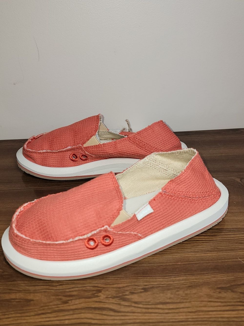 Sanuk Women's Donna Waffle Knit Loafers In Picante - Size 5